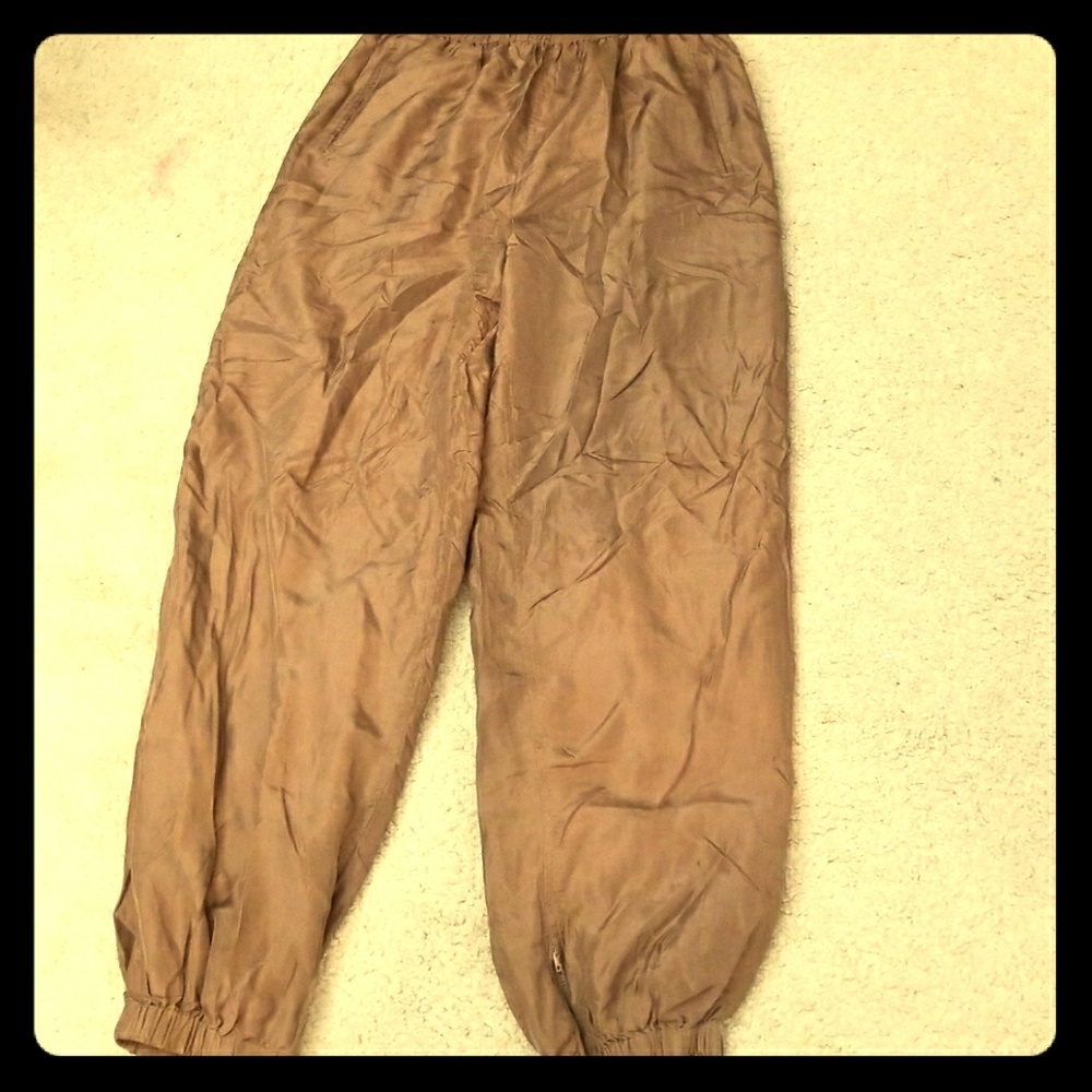 100% Silk Pants w/ Elastic and Drawstring